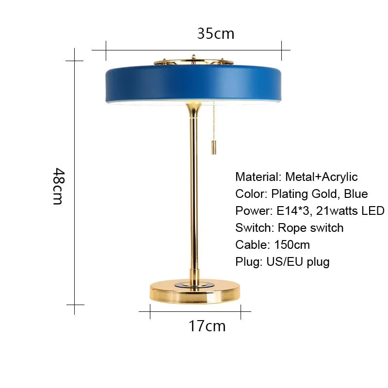 LED Bedside Table Lamp Postmodern Nordic Design Reading Light