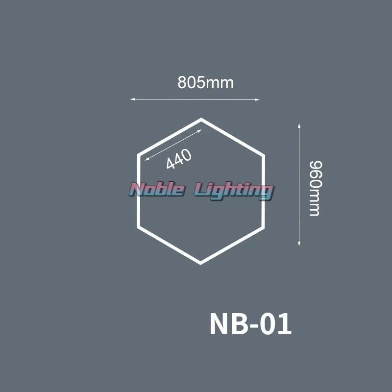 Hexagon LED Honeycomb Light: Ultra Bright Ceiling Lighting for Garage, Workshop, Showroom, Barber