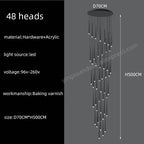 Modern LED Staircase Pendant Chandelier for Living Room Lighting