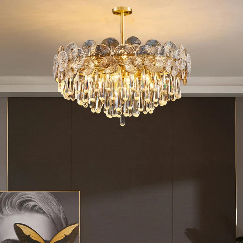 Modern Crystal LED Ceiling Chandelier for Home, Restaurant, Hotel