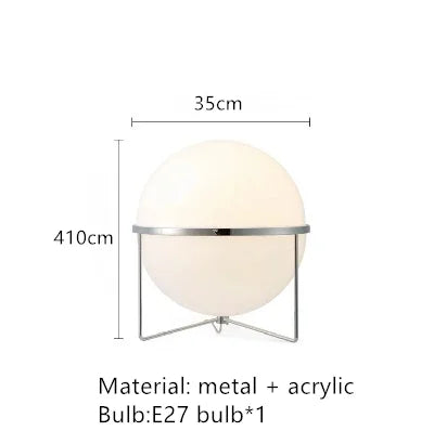 Silver Metal LED Floor Lamp Modern Nordic Style for Living Room, Bedroom, Hotel