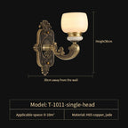 Luxury Copper Marble Chandelier: Brighten Your Home with Elegant Chinese Wind Style