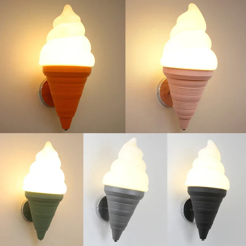 Modern LED Ice Cream Wall Sconce for Home Decor & Cafe Lighting