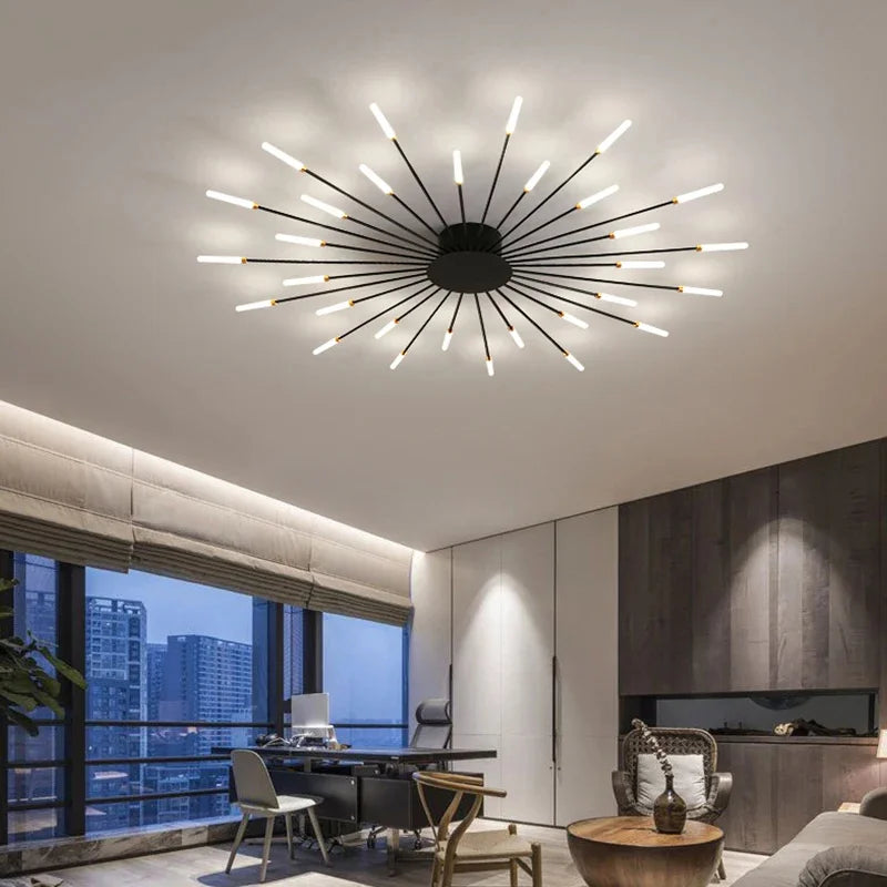 LED Indoor Ceiling Light: Modern Art Luster for Bedroom Hall Living Kids Room
