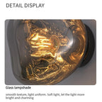 Glass LED Wall Lamp: Modern Lighting for Living Room, Hallway, Bedroom & Decor