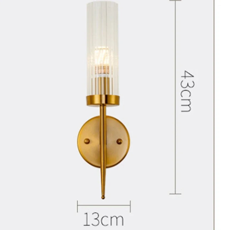 Modern LED Nordic Wall Sconce Bedroom Light Fixture Metal European Style Wall Lights