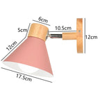 Pink Wall Lights: Nordic Minimalist Bedroom Bedside Lamps, Modern Living Room Decor