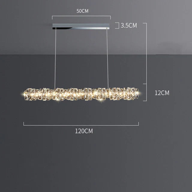 Luxury Crystal Pendant Light for Dining Room, Bar, and Restaurant