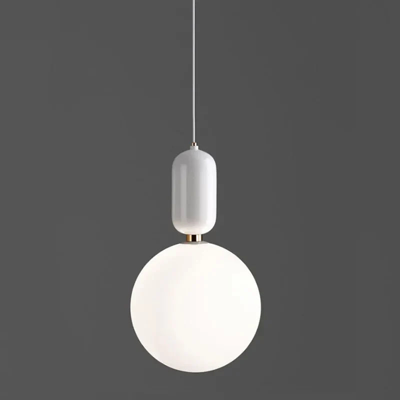 Minimalist Glass Pendant Chandelier for Dining and Bedroom Lighting