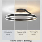 Modern Ring LED Ceiling Light for Bedroom and Living Room