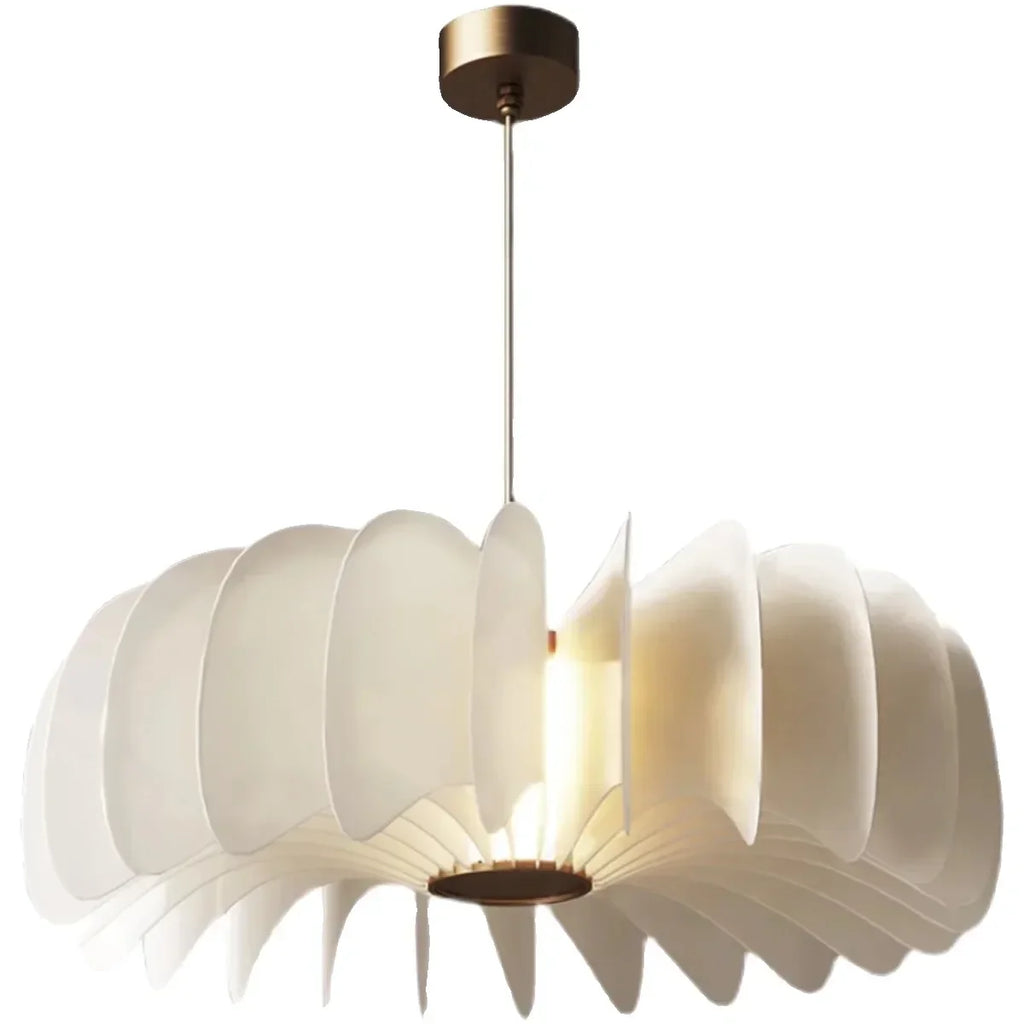 White Petal Acrylic Chandelier Pendant Lamp for Nordic Living Room, Bedroom, Balcony