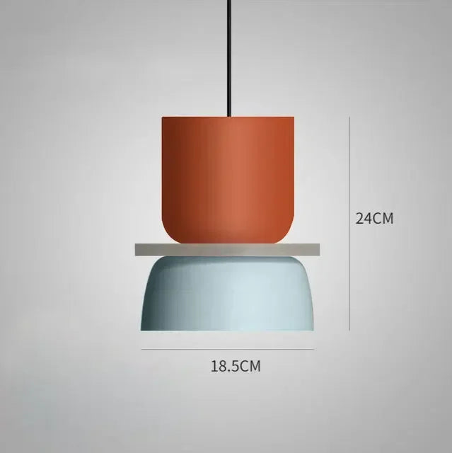 Modern LED Colour Pendant Lamp for Bedroom Living Room Dining Bar Study