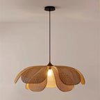 Flower Rattan Pendant Lights Chandelier - Nordic Style Home Decor Lamp