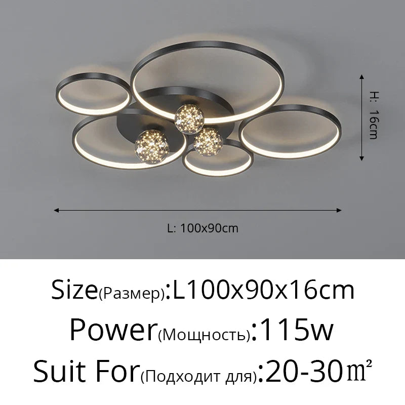 Gypsophila Chandelier: Modern Ceiling Light for Living Room, Bedroom, Home.