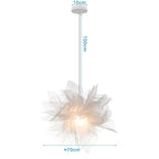 Feather Pendant LED Chandelier - Modern Bedroom Study Room Decoration