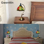 Stained Glass Tiffany Bedside Table Lamp for Home Bedroom Decor