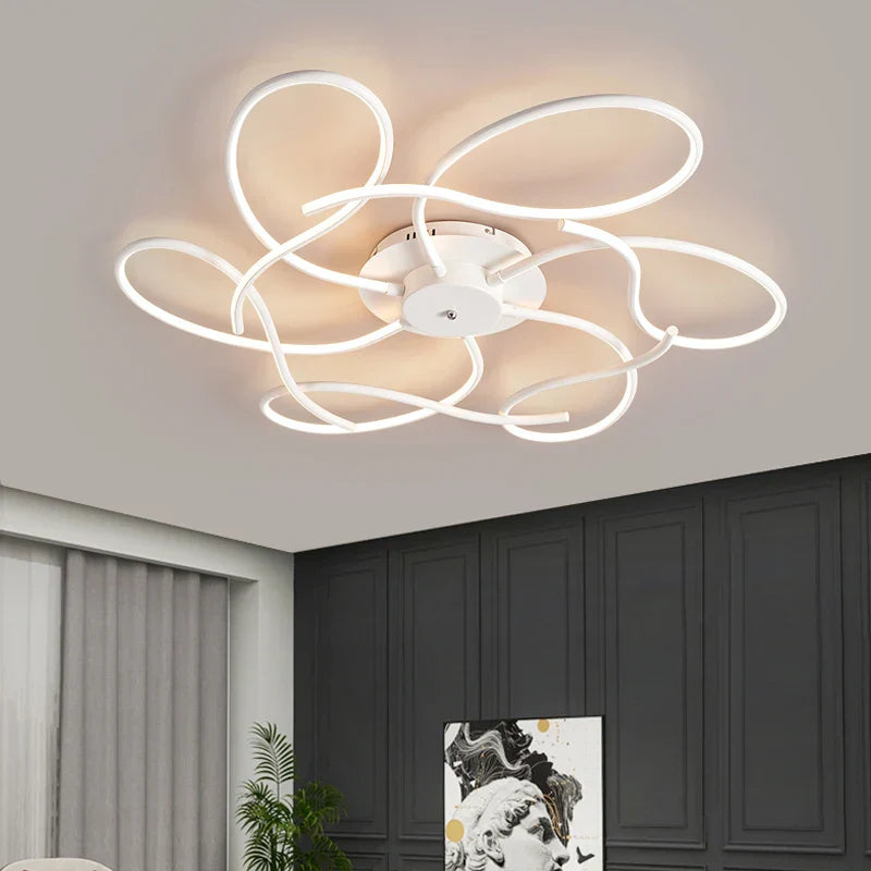 Modern LED Chandelier for Smart Home Alexa, Living Room and Bedroom Décor
