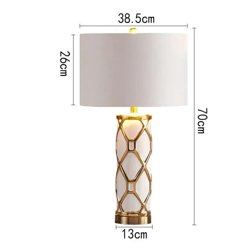 Ceramic Nordic Table Lamp: Luxury Designer Replica for Home Living Room and Bedroom Décor