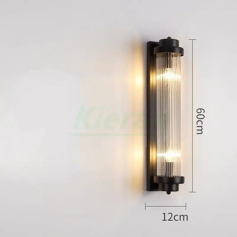 Crystal LED Wall Lamp for Bedroom Living Room Study Minimalist Design