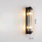 Crystal LED Wall Lamp for Bedroom Living Room Study Minimalist Design