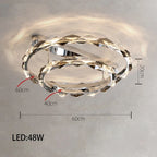 Modern Crystal LED Ceiling Chandelier Light Set for Stylish Indoor Lighting