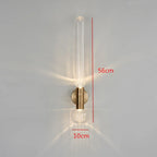 Nordic Style Art Glass Living Room Wall Lamp by Afralia™