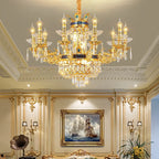 Luxury Villa Crystal Chandelier for Living Room, Dining Room, Bedroom
