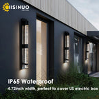 Crystal Bubble LED Wall Lamp: Stylish Exterior Lighting for Garden, Porch & Entryway