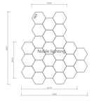 Honeycomb LED Car Detailing Ceiling Light - Customized Hexagon Design for Showroom