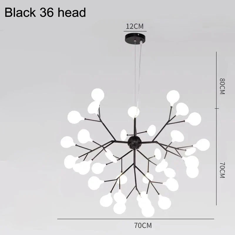 Modern Firefly Pendant Chandelier LED Light Acrylic Ceiling Lamp for Home Decor