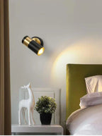 Adjustable Nordic LED Wall Lamp for Bedroom, Modern Minimalist Rotating Light