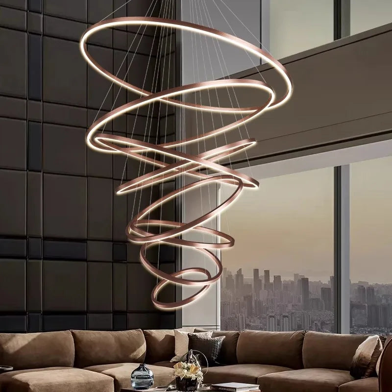 Nordic Home Stair Chandelier Living Room Pendant Light Dining Room Ceiling Light