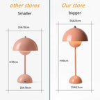 Iron Mushroom Shape Macaron Table Lamp - Modern Minimalist LED Home Decoration