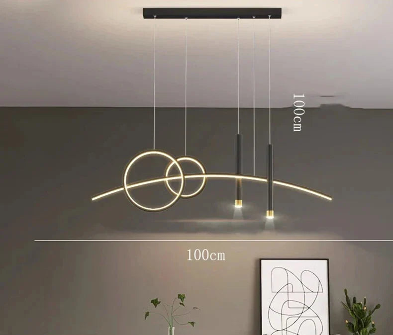 Modern Indoor LED Pendant Ceiling Chandelier for Dining Room