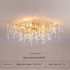 Elegant Gold Crystal Chandelier for Modern Luxury Living Spaces