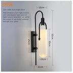 Postmodern LED Wall Sconce: Minimalist Nordic Lighting for Bedroom, Living Room, Aisle