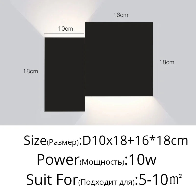 Modern Long Strip Wall Light for Living Room Hotel Bedside Stairs Fixtur