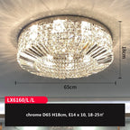 Luxury Crystal LED Ceiling Light for Bedroom & Living Room
