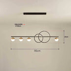 Nordic Minimalist LED Chandelier for Modern Dining, Bar, and Restaurant