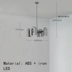 Modern Plastics Chandelier for Dinning Room Art Decor Pendant Lighting