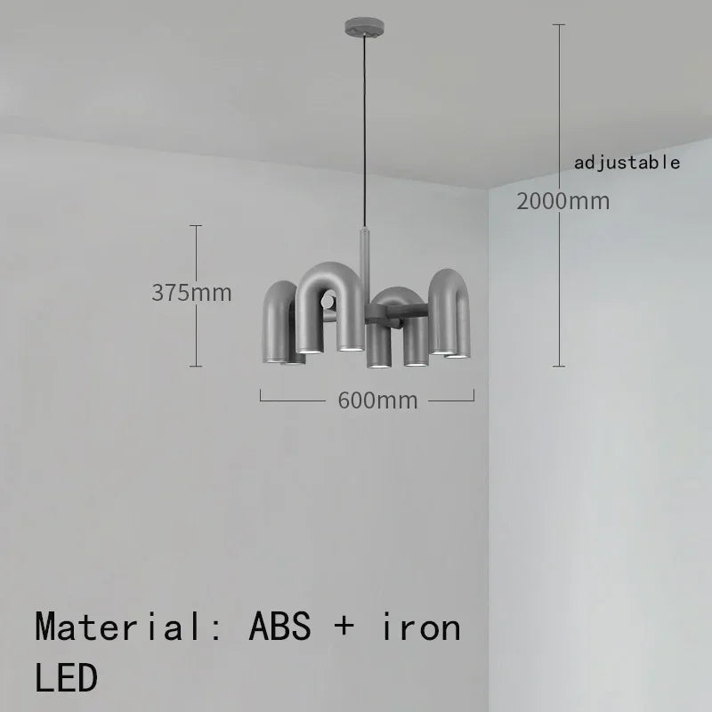 Modern Plastics Chandelier for Dinning Room Art Decor Pendant Lighting