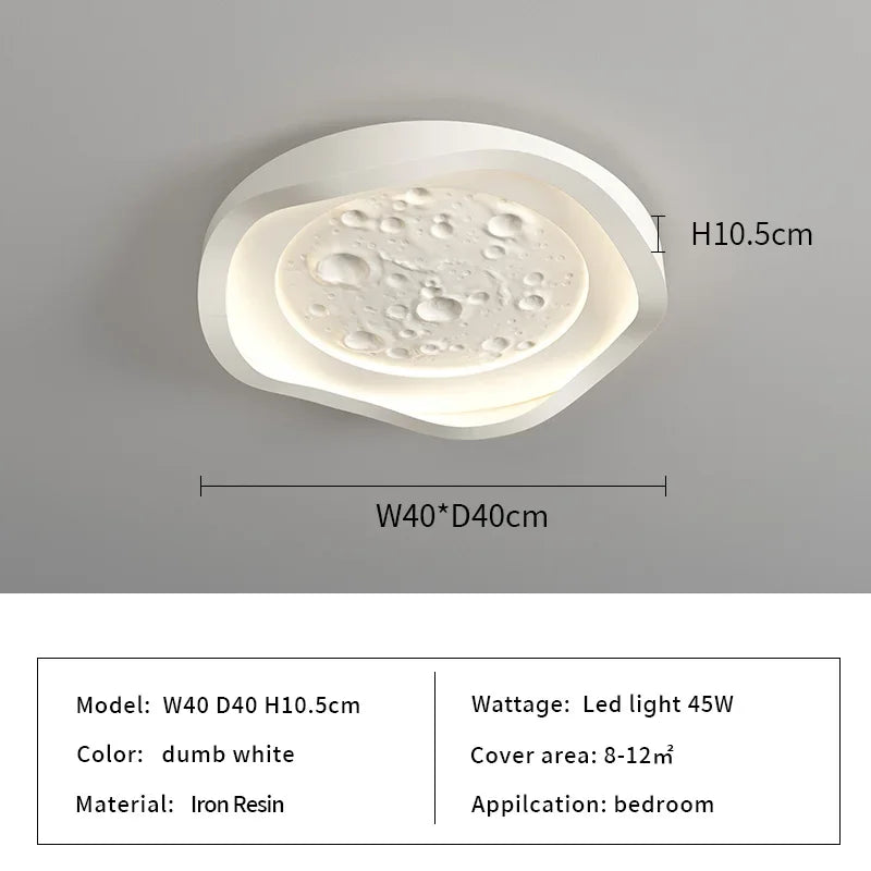 Round LED Ceiling Lamp - Simple Modern Nordic Minimalism for Living Room and Bedroom