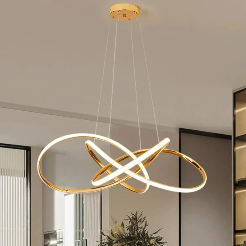 Modern Pendant Light: Indoor LED Chandelier Ceiling Lamp - Decorative Dining Room Lighting