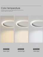 Modern Round Ceiling LED Lamp for Bedroom, Minimalist Design for All Rooms