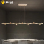 LED Wave Pendant Light for Office Dining Living Room Decor