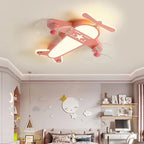 Cartoon Aircraft Ceiling Fan Light for Modern Children's Bedroom