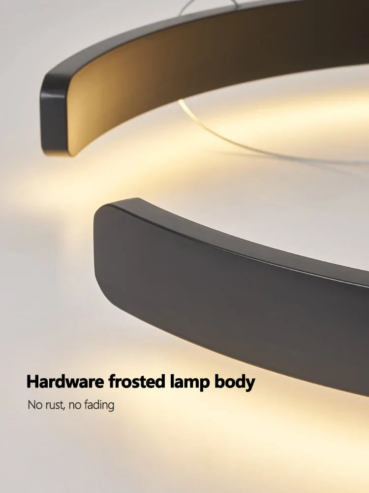 LED Ring Chandelier for Home Decor - Modern Nordic Style Lighting