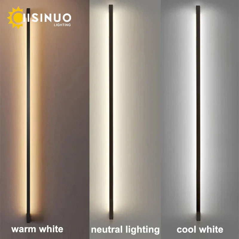 Modern LED Long Wall Lamp for Indoor Living Room Bedroom Background Lighting