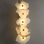 Metal Marble Wall Lamp: Modern Luxe LED Lighting for Bedroom, Living Room & TV Background
