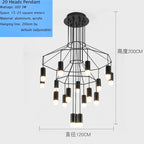 Modern Iron Art DIY Pendant Lamp with 5W G9 LED Bulb - Afralia™
